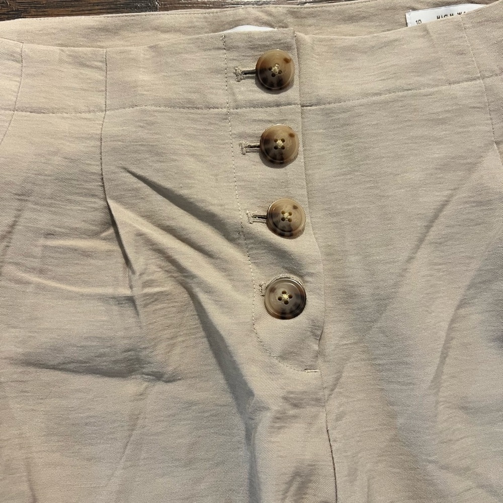 Loft high waist wide leg crop pant